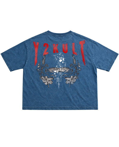 Denim Wash Boxy Fit T-shirt Back Design