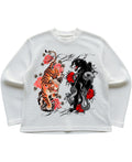 Off-white waffle knit oversized full-sleeve Front Design