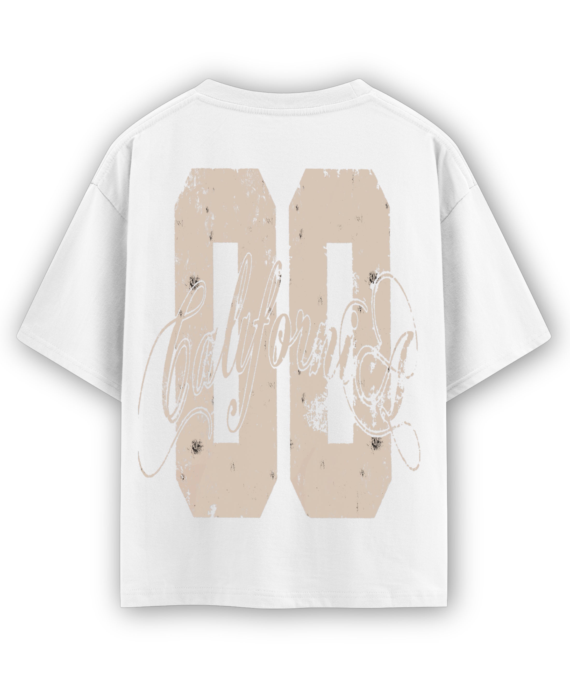 White Oversized T-shirt Back Design